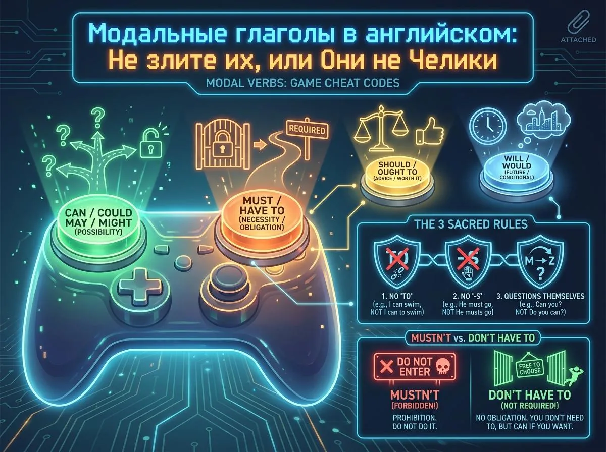 Модальные глаголы в английском: не злите их, или Они вам не Chelik'ы