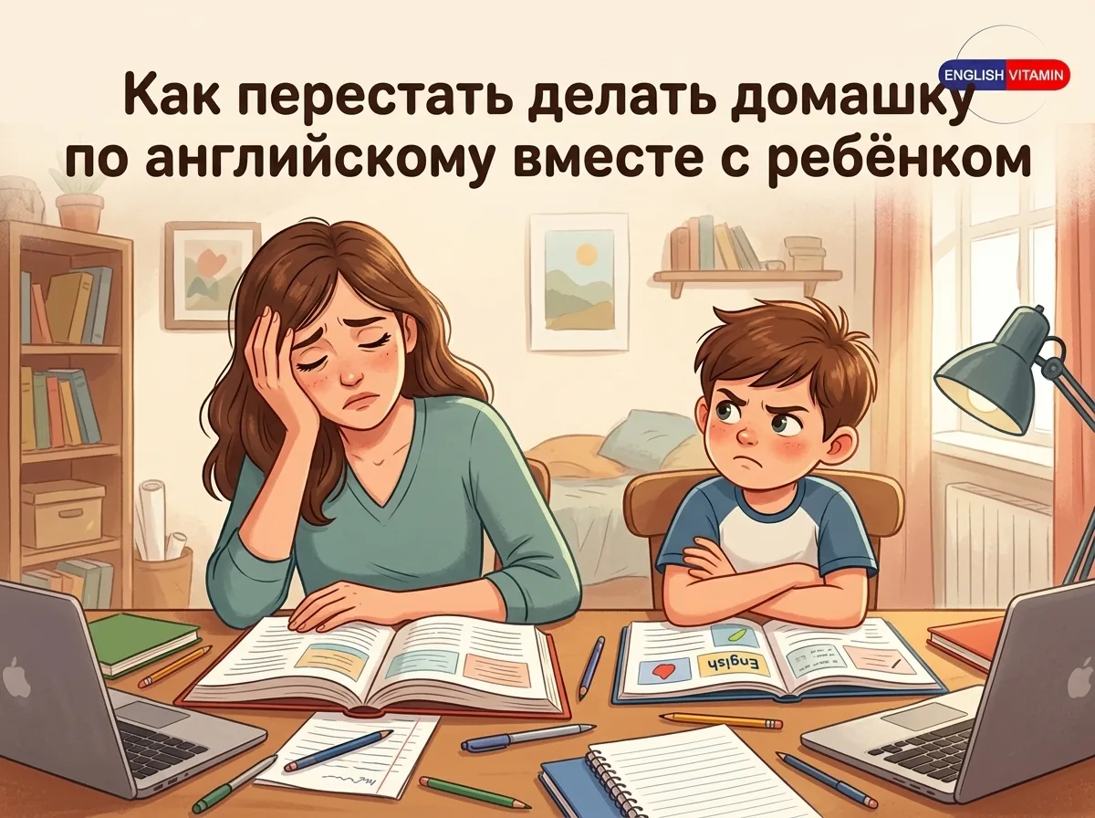 Как перестать делать домашку по английскому вместе с ребёнком