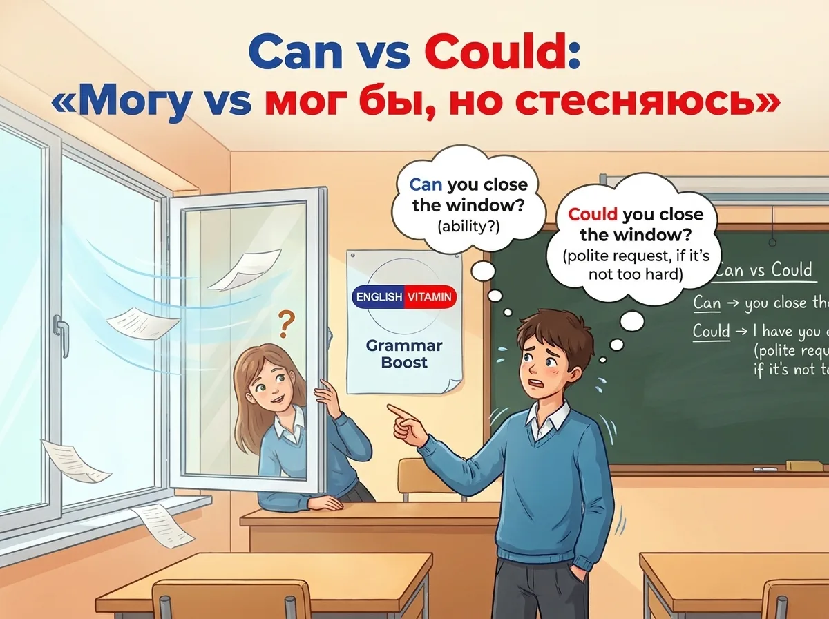 Can vs Could: «Могу vs мог бы, но стесняюсь»