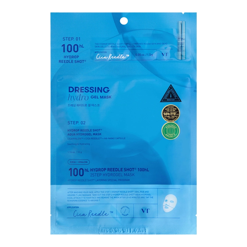 Маска гидрогелевая со спикулами HYDROP Reedle Shot 100hL 2STEP HYDROGEL, 1 шт