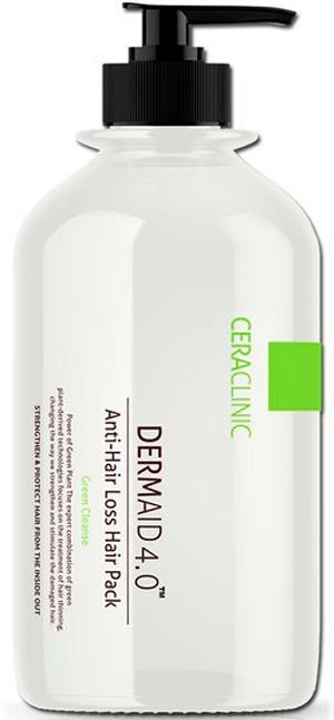 Маска для волос ПРОТИВ ВЫПАДЕНИЯ DERMAID 4.0 Anti Hair Loss Hair Pack Green Cleanse, 1
