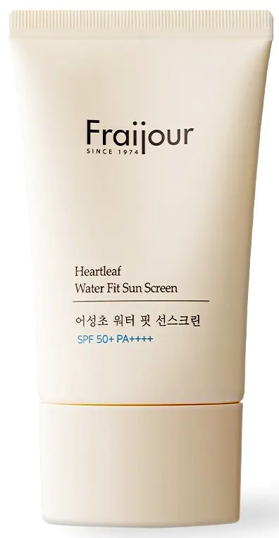 [Fraijour] Крем солнцезащитный для лица лёгкий с SPF 50+ PA++++ Heartleaf Water Fit Sun Screen,50 мл