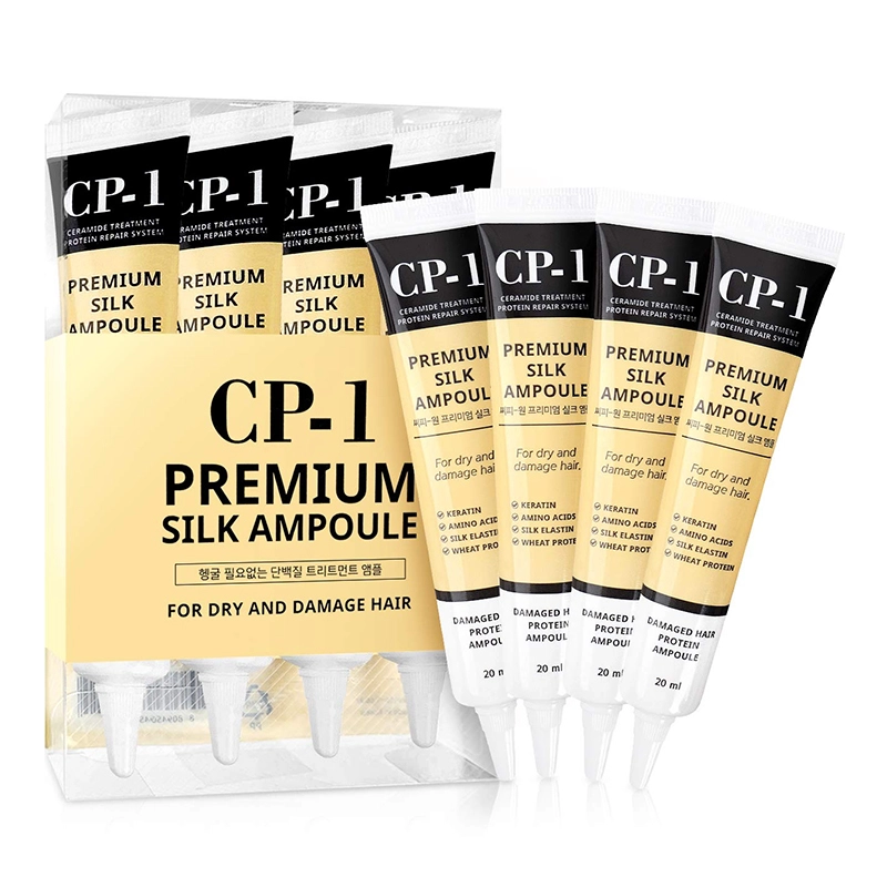 НАБОР Сыворотка для волос ПРОТЕИНЫ ШЕЛКА CP-1 Premium Silk Ampoule, 20мл*4шт