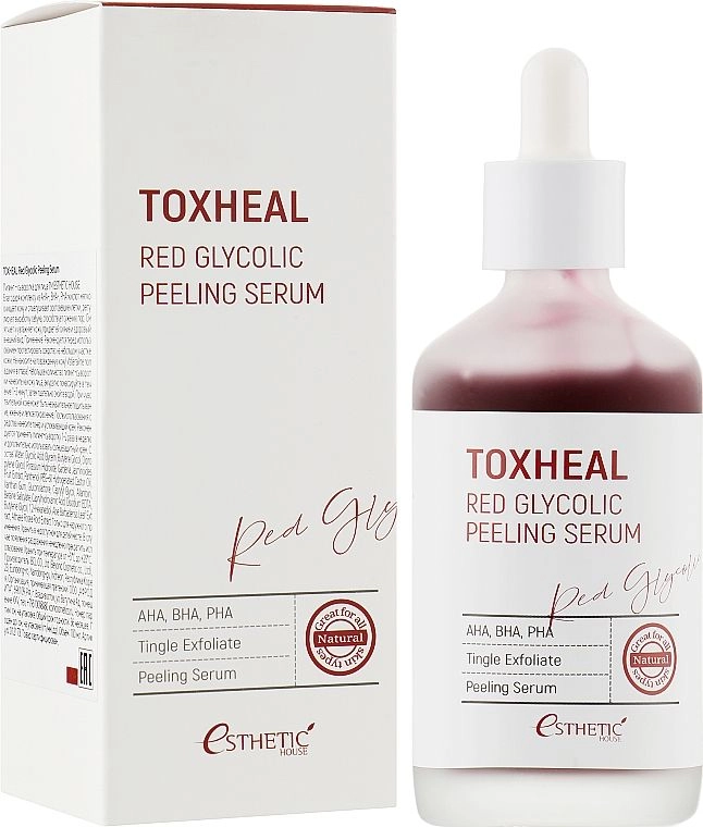 Пилинг-сыворотка ГЛИКОЛЕВАЯ Toxheal Red Glycolic Peeling Serum 100 шт, 100 мл