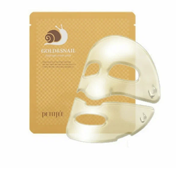 [PETITFEE] Маска  гидрогелевая маска для лица ЗОЛОТО/МУЦИН УЛИТКИ Gold&Snail Transparent Gel Mask Pa