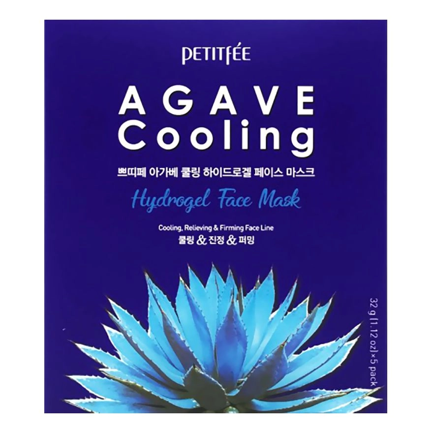 [PETITFEE] Маска гидрогелевая охлаждающая с экстрактом АГАВЫ Agave Cooling Hydrogel Face Mask, 30 гр