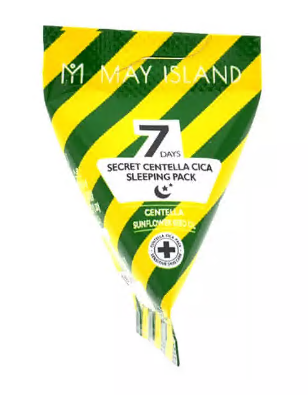 [May Island] Маска ночная успокаивающая с центеллой азиатской 7 Days Secret Centella Cica Sleeping P
