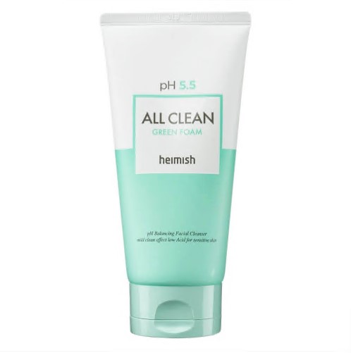 Гель для умывания слабокислотный для чувствительной кожи pH 5.5 All Clean Green Foam, 150