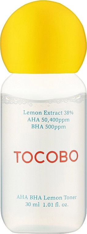 Тонер отшелушивающий с экстрактом лимона и кислотами AHA BHA Lemon Toner 30 ml