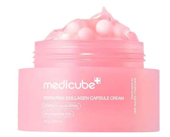 Крем с PDRN и розовым коллагеном в капсулах PDRN Pink Collagen Capsule Cream, 55 мл