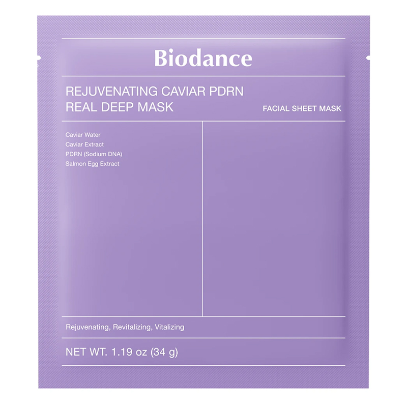 Маска гидрогелевая НОЧНАЯ с ПДРН и икрой Rejuvenating Caviar PDRN Real Deep Mask, 34 гр