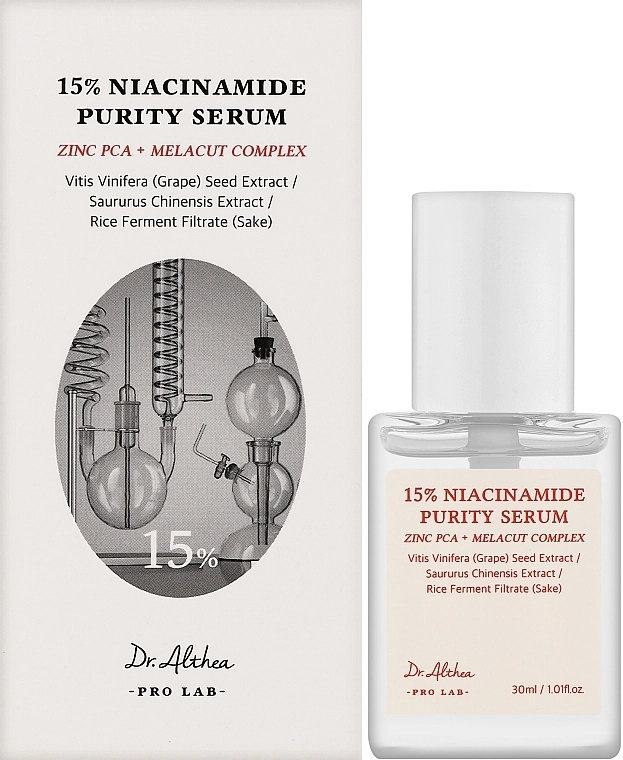[DR.ALTHEA] Сыворотка  ОСВЕТЛЯЮЩАЯ с ниацинамидом и цинком 15% Niacinamide Purity Serum, 30 мл