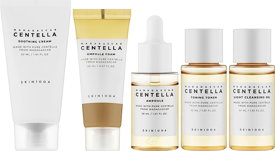 Набор миниатюр дорожный с центелой азиатской Madagascar Centella Travel Kit, 1 шт