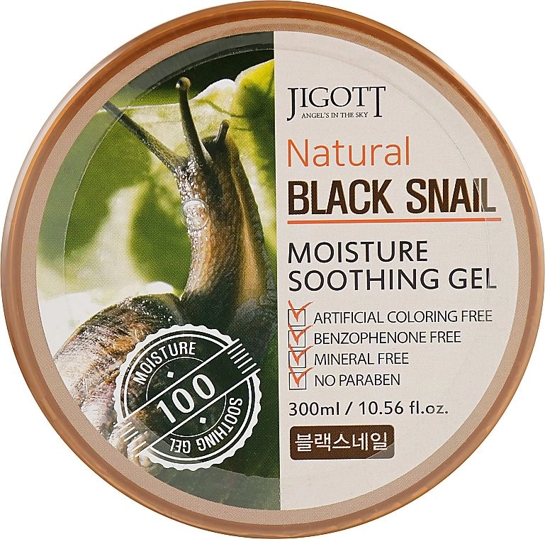 Универсальный гель для кожи УЛИТКА Natural BLACK SNAIL Moisture Soothing Gel, 300 мл