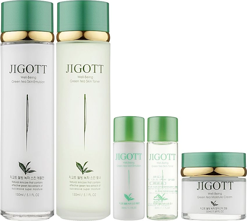 ЗЕЛЕНЫЙ ЧАЙ/НАБОР для ухода за лицом WELL-BEING GREEN TEA SKIN CARE 3SET