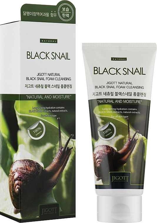 Пенка для умывания МУЦИН УЛИТКИ Natural BLACK SNAIL Foam Cleansing, 180 мл