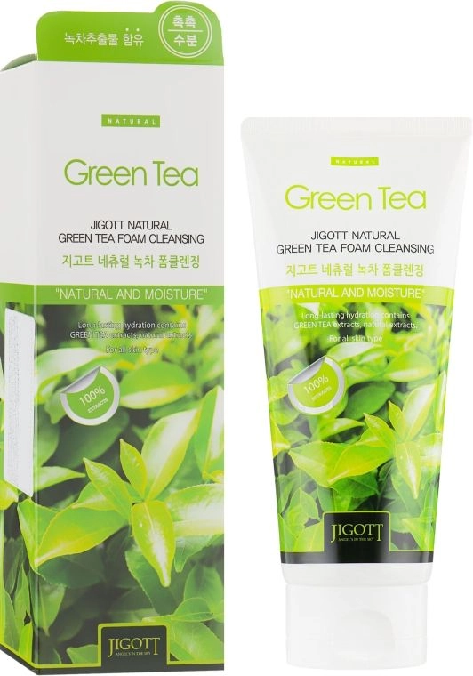 Пенка для умывания ЗЕЛЕНЫЙ ЧАЙ Natural GREEN TEA Foam Cleansing, 180 мл