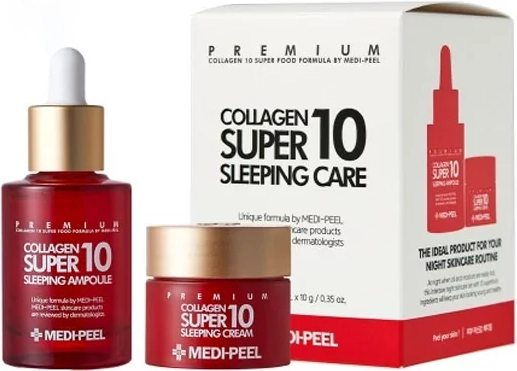 Набор ночной для лица ОМОЛАЖИВАЮЩИЙ с коллагеном Collagen Super 10 Sleeping Care, 1 шт