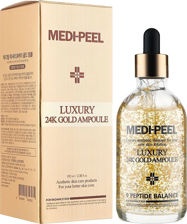 Сыворотка для лица с золотом для эластичности кожи Luxury 24K Gold Ampoule, 100 мл