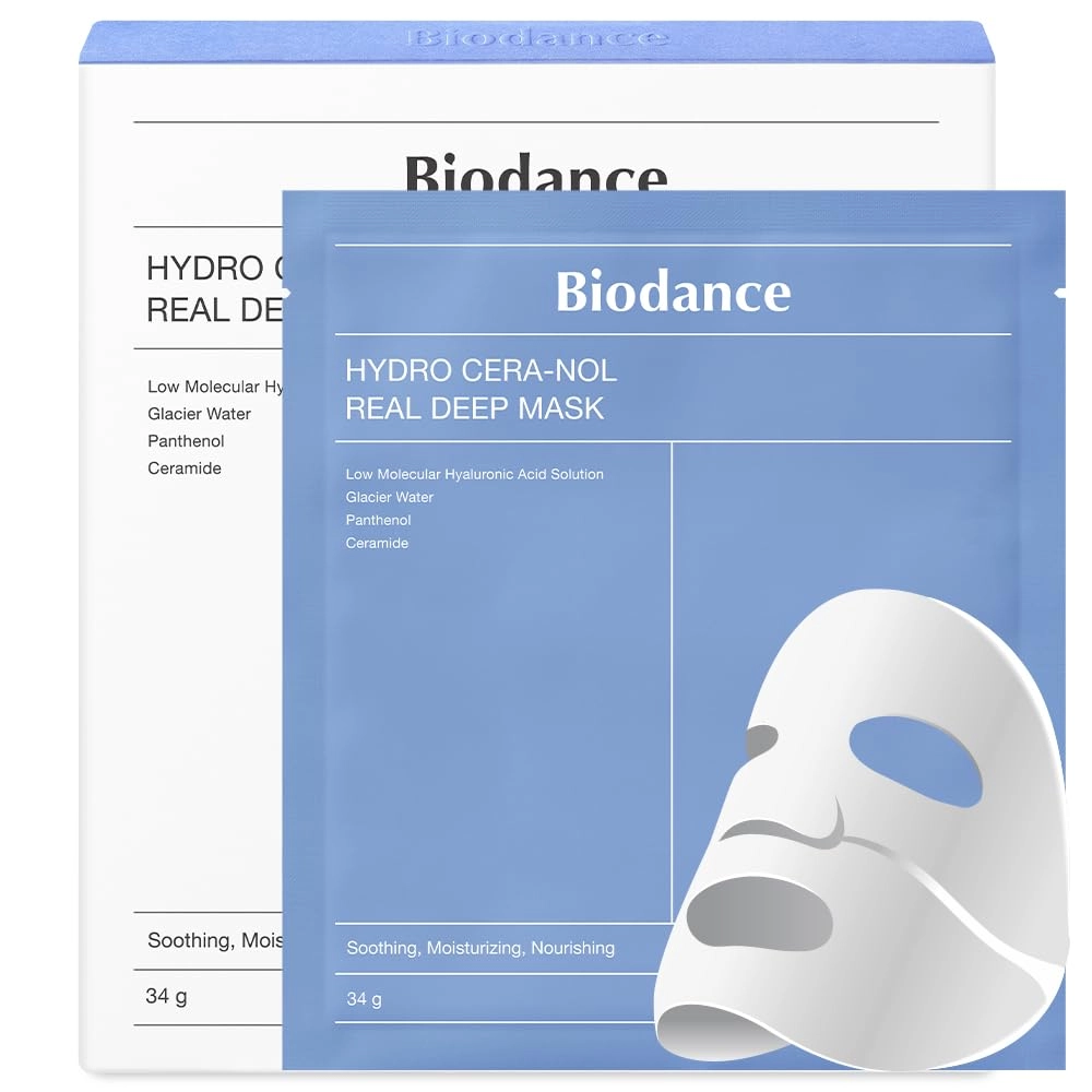 Маска гидрогелевая ночная Biodance Hydro Cera-Nol Real Deep Sheet Mask, 34 гр