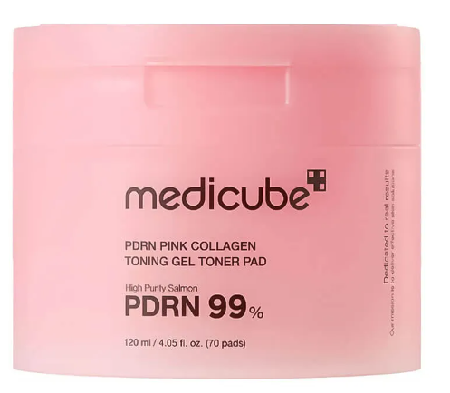 Пэды-тонер гелевые с PDRN и коллагеном Pink Collagen Toning Gel Toner Pad, 70 шт