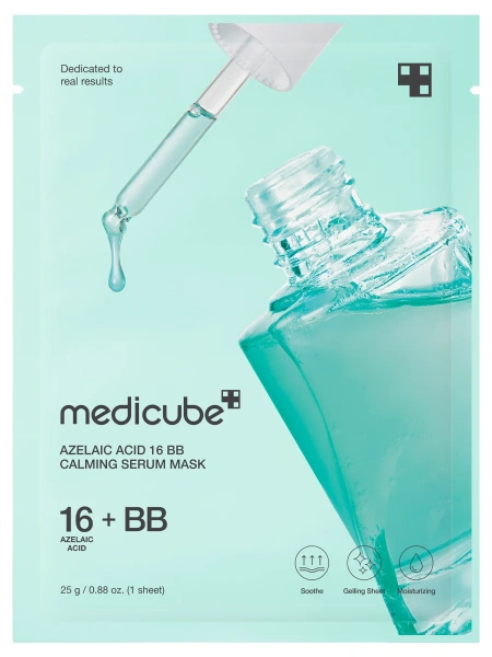 Маска УСПОКАИВАЮЩАЯ с азелаиновой кислотой Azelaic Acid 16 BB Calming Serum Mask, 25 гр