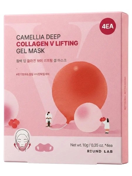 Маска-лифтинг для V-зоны с коллагеном Camellia Deep Collagen V Lifting Gel Mask, 10 гр