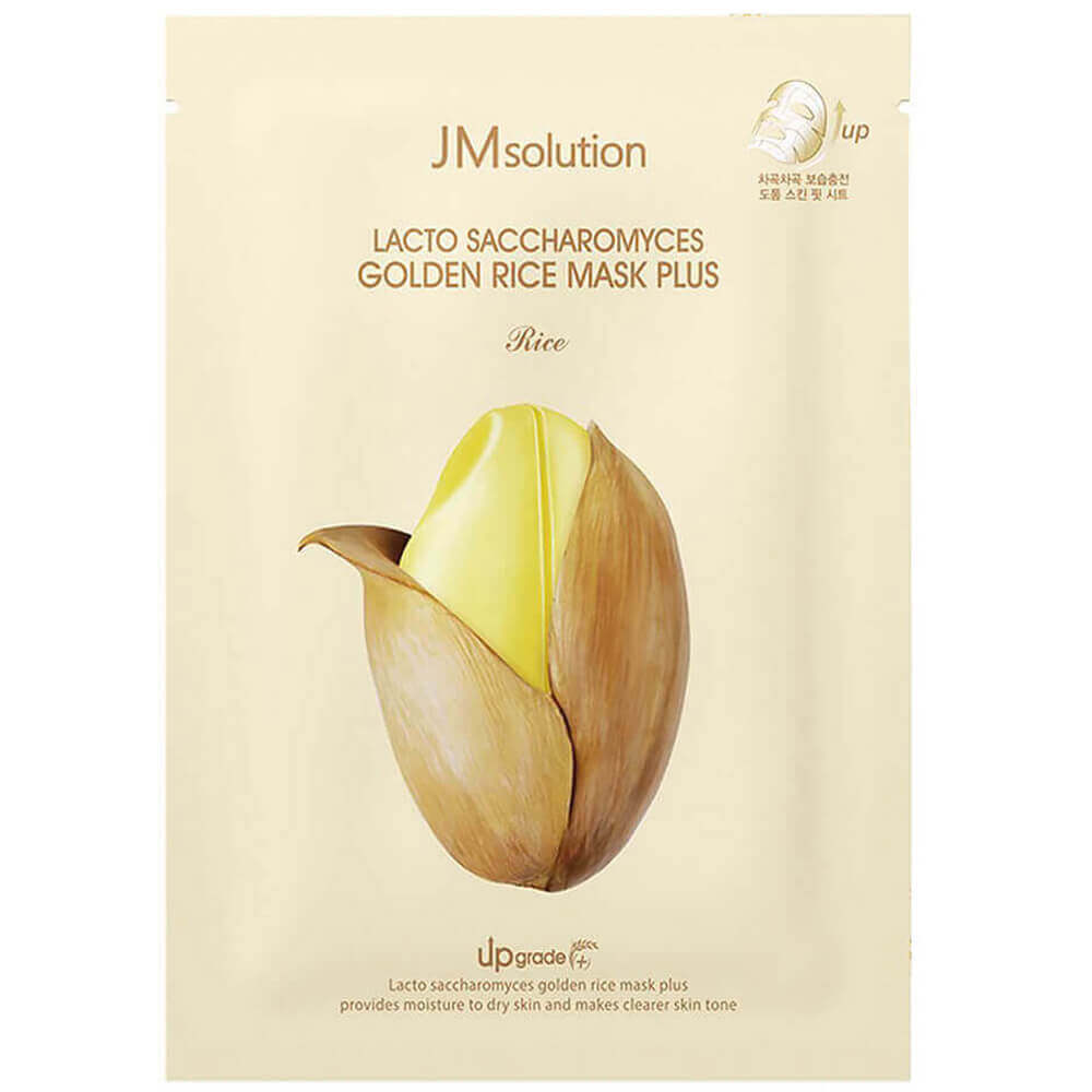 Маска тканевая с лактобактериями Lacto Saccharomyces Golden Rice Mask Plus, 30 мл