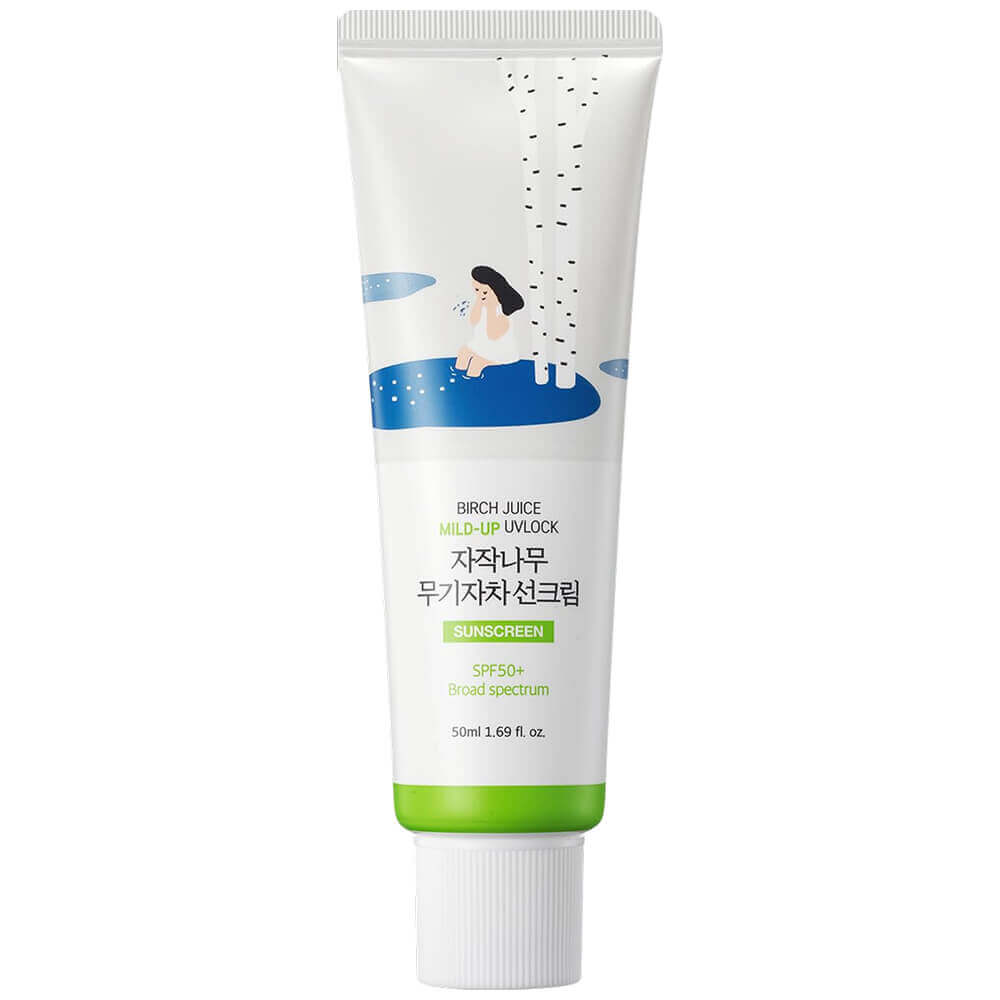 Крем солнцезащитный Birch Juice Moisturizing Mild-Up Sunscreen SPF50+ PA++++, 50 мл