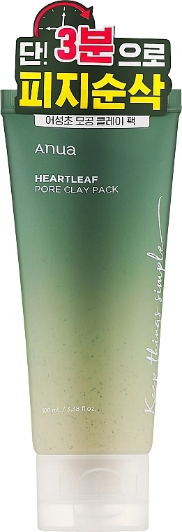 Маска глиняная с хауттюйнией Heartleaf Pore Clay Pack, 100 мл