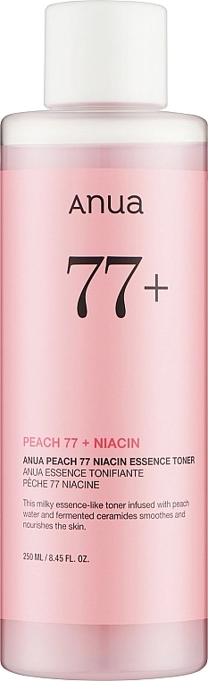 Тонер-эссенция с персиком для гладкой и сияющей кожи Peach 77 Niacin Essence Toner, 250 мл