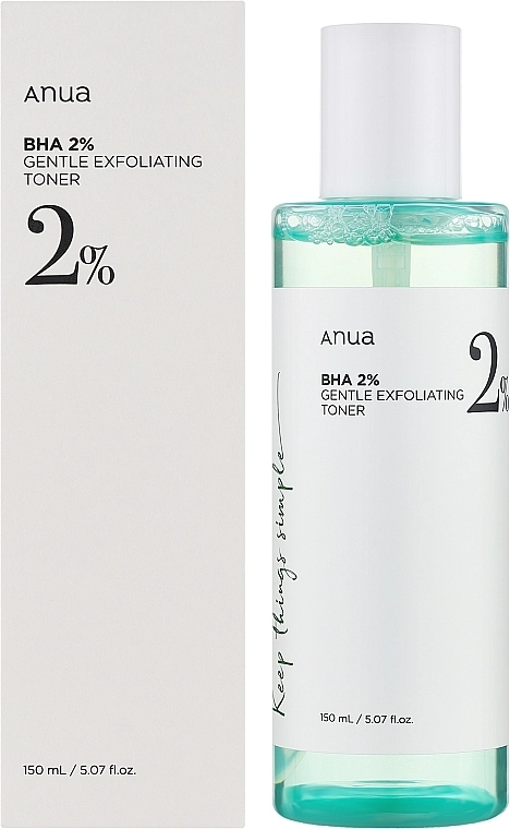 Тонер для лица ОТШЕЛУШИВАЮЩИЙ с салициловой кислотой BHA 2% Gentle Exfoliating Toner, 150 мл