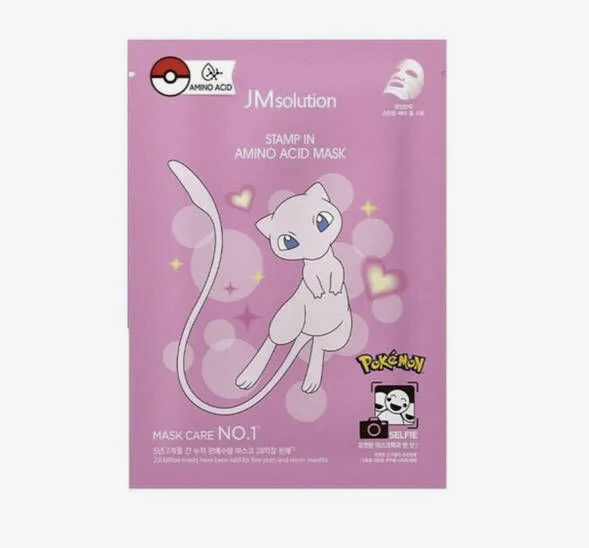 НАБОР Тканевая маска питательная с аминокислотами Stamp In Amino Acid Mask X Pokemon ME