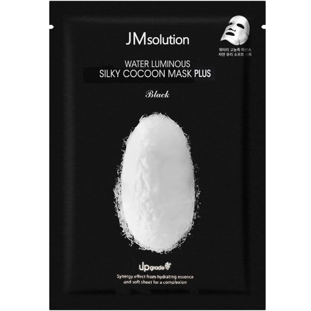 Маска тканевая с протеинами шелка Water Luminous Silky Cocoon Mask Plus Black, 35 мл