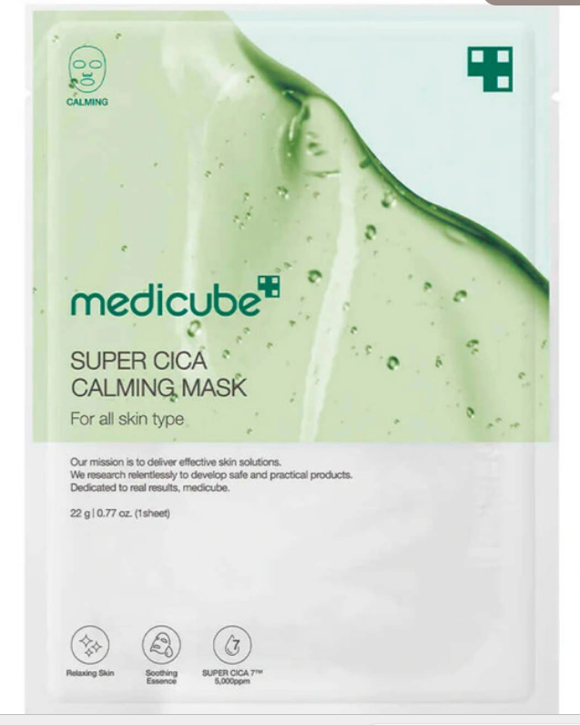 Маска для лица успокаивающая Super Cica Calming Mask, 22 г