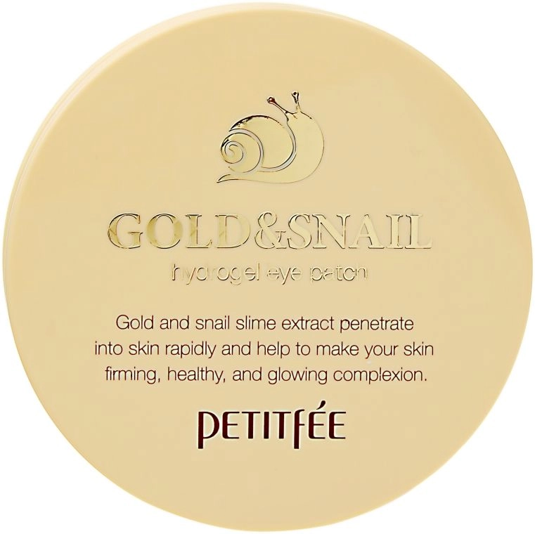 [PETITFEE] Гидрогелевые патчи для глаз ЗОЛОТО/УЛИТКА Gold/Snail Hydrogel Eye Patch, 60 шт