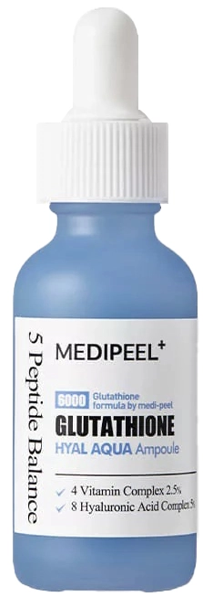 Сыворотка для лица увлажняющая осветляющая Glutathione Hyal Aqua Ampoule, 30 мл