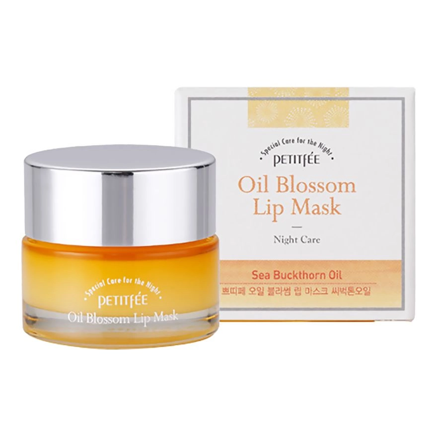 [PETITFEE] Маска для губ ВИТАМИН Е/ОБЛЕПИХА Oil Blossom Lip Mask (Sea Buckthorn oil), 15 гр