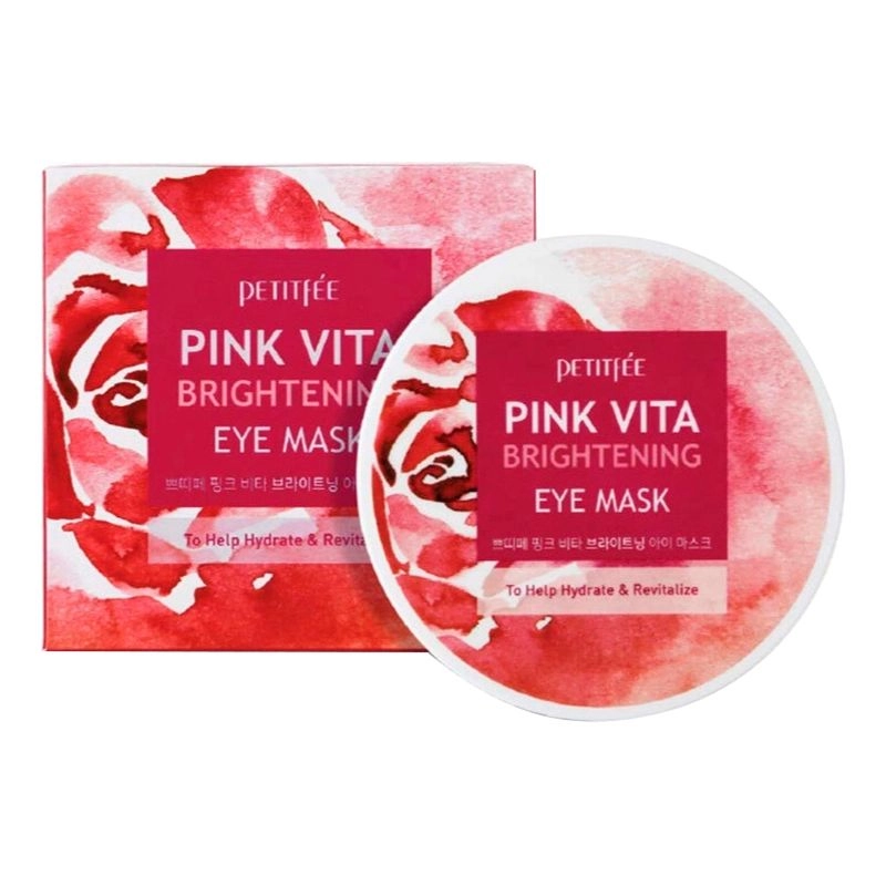[PETITFEE] Тканевые патчи для глаз ОСВЕТЛЕНИЕ Pink Vita Brightening Eye Mask, 60 шт
