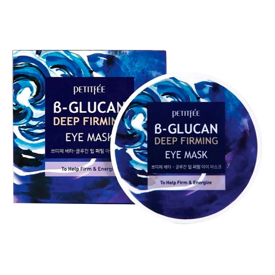 [PETITFEE] Тканевые патчи для глаз БЕТА-ГЛЮКАН β-Glucan Deep Firming Eye Mask, 60 шт