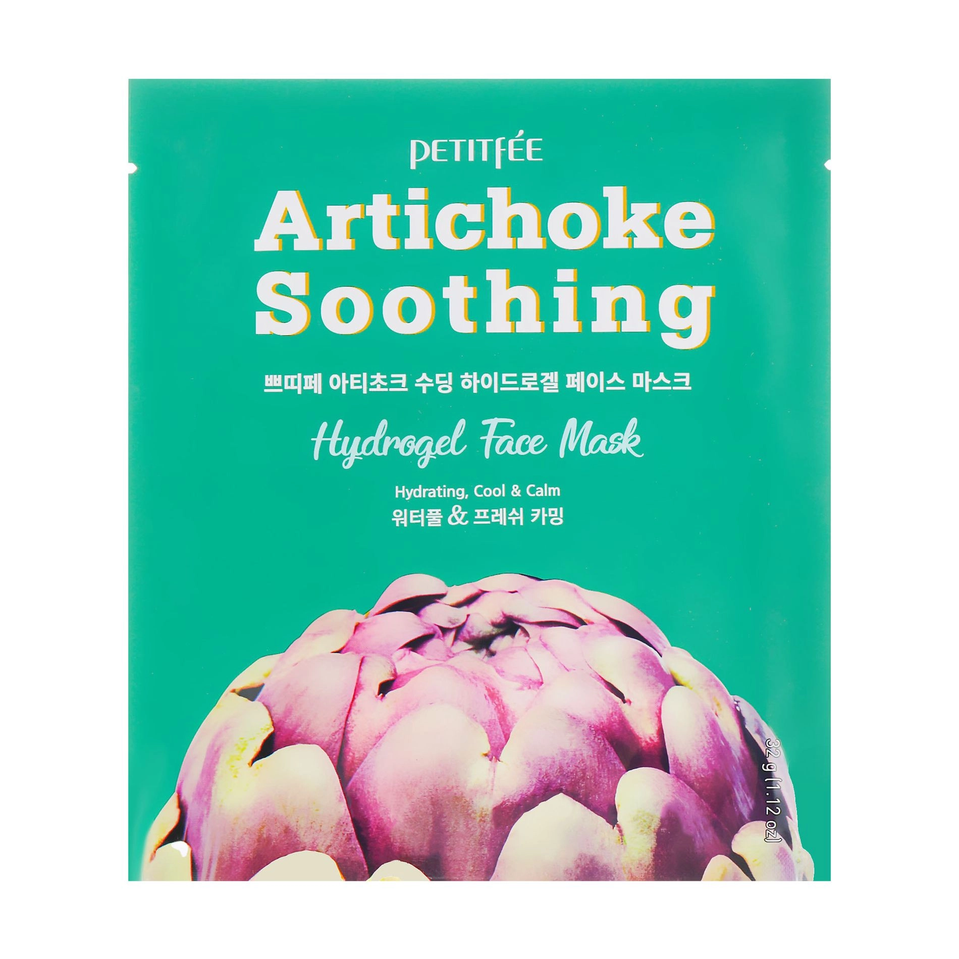 [PETITFEE] Маска гидрогелевая для лица АРТИШОК Artichoke Soothing Hydrogel Face Mask, 1 шт