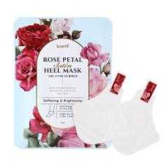 [KOELF] НАБОР Маски-носочки для ног/ ПЯТКИ/ РОЗА Rose Petal Satin Heel Mask, 5 шт*6 гр