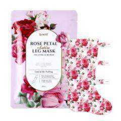 [KOELF] НАБОР Маски-носочки для ног/ ГОЛЬФЫ/ РОЗА Rose Petal Satin Leg Mask, 5 шт*40 гр