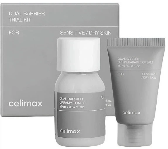 Набор миниатюр с церамидами для ухода за кожей Celimax Dual Barrier Trial Kit, 1 шт.