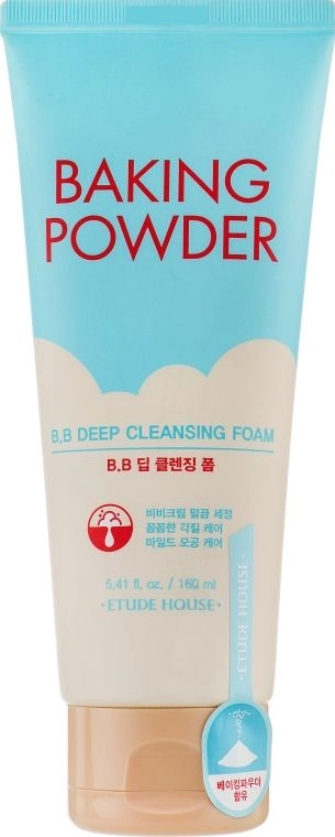 [ETUDE] Пенка для глубокого очищения и снятия макияжа Baking Powder BB Cleansing Foam, 160ml