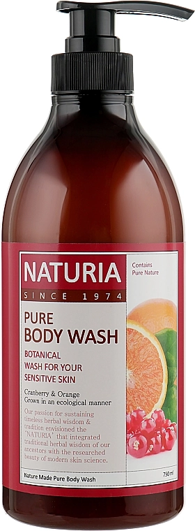 Гель для душа КЛЮКВА/АПЕЛЬСИН Pure Body Wash (Cranberry & Orange), 750 мл