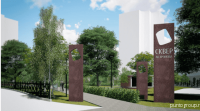 Пилон Tower сталь, порошковое покрытие, арт-объект