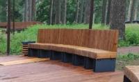 Скамейка «Stand» со спинкой