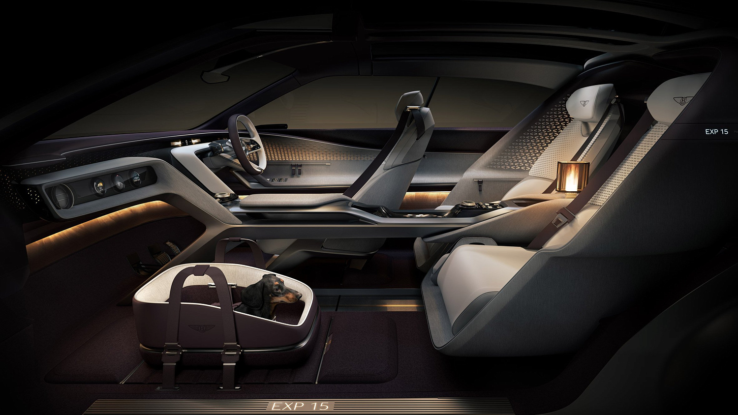 Bentley раскрывает дизайн будущего: трёхместный электроконцепт EXP 15