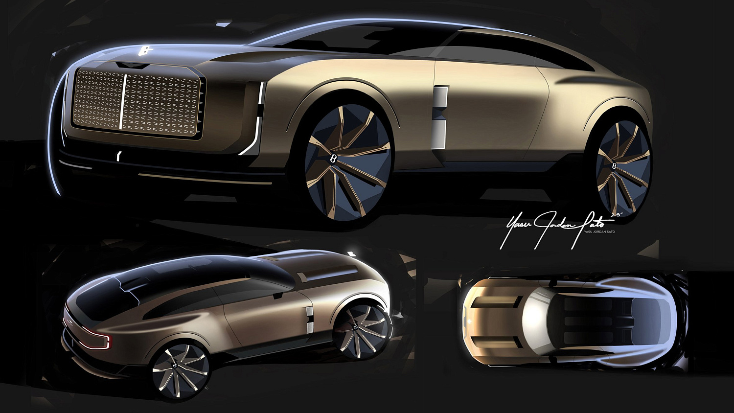 Bentley раскрывает дизайн будущего: трёхместный электроконцепт EXP 15